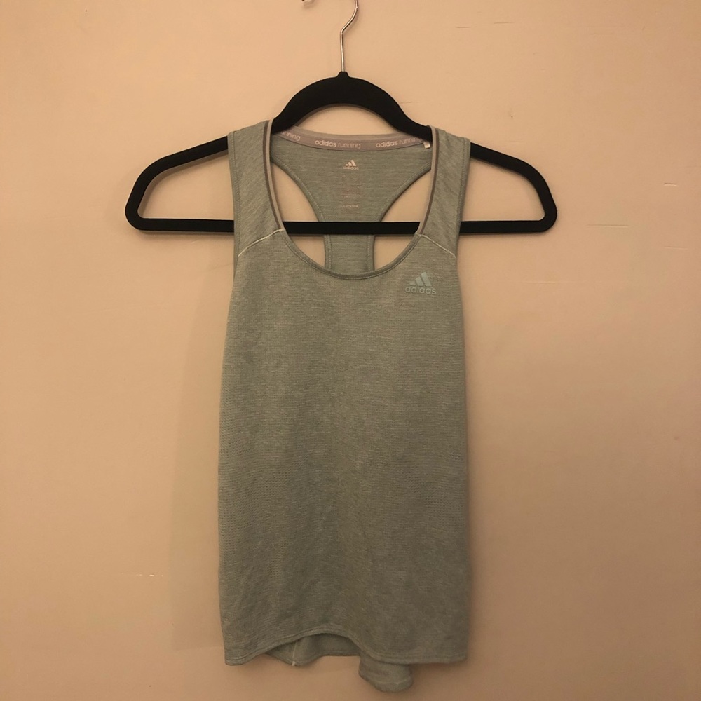 Teal adidas running Dry-Fit Workout Tank